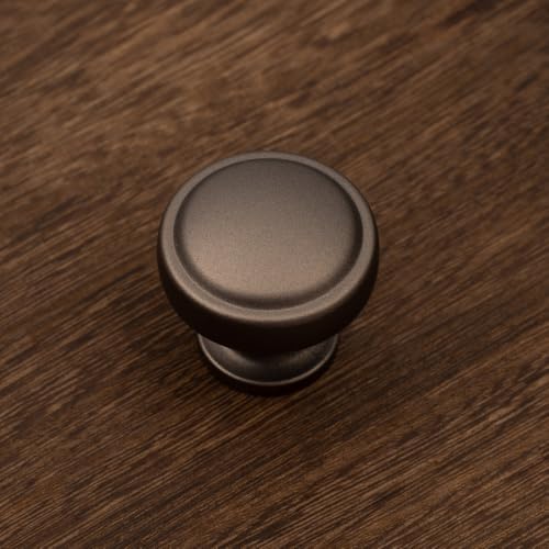 Brushed Bronze Solid Alloy Cabinet Knob Soft-Touch Color 30 Pack Round Knurled Cabinet Handle Hardware Drawer Pulls (20, Soft-Touch Brown) - color: Soft-Touch Brown