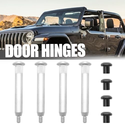 55395702AE Car Door Hinge Screw Kit, Door Hinge Pin Repair Kit Replacement for Jeep Wrangler JK, Replaces 6511744AA