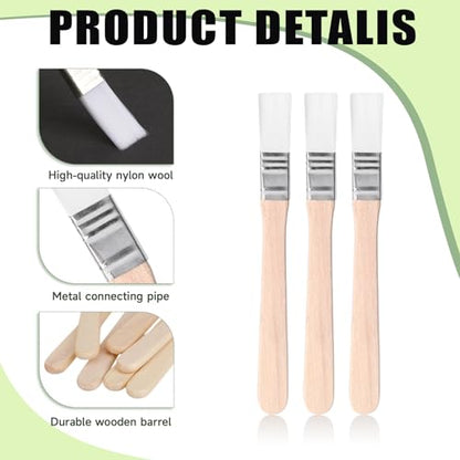 5 Inch Paint Brush Trim Painting Tool Soft Bristle with Wood Handle Small Paint Brushes for Wall, Touch Up, Cabinets, Fences, Edge Painting Tool(0.5" Wide, White