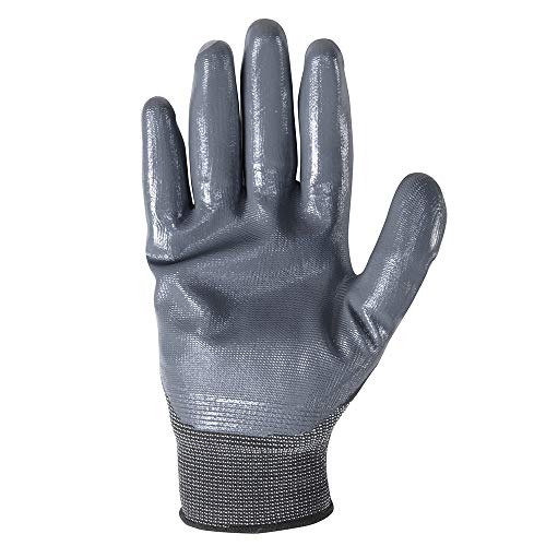Wells Lamont Men's Coated Grip Work Gloves, Nitrile Coating, X-Large (546XL), Grey