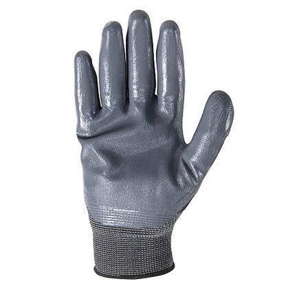 Wells Lamont Men's Coated Grip Work Gloves, Nitrile Coating, X-Large (546XL), Grey - size: X-large (Pack of 1)