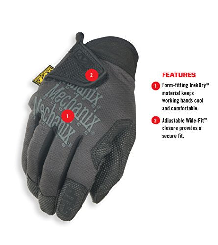 Mechanix Wear: Specialty Grip Work Gloves (XX-Large, Black/Grey) - size: XX-Large