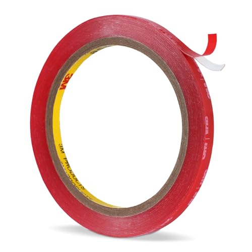 3M Double Sided Tape 1/4'' x 15.4 Ft, Clear 4905 Mounting Tape Heavy Duty Foam Adhesive for Automotive Car Trim, Molding, Badges & Weatherstripping, Strong Adhesion & Weather Resistant - color: Clear, size: 0.25''×15.4Ft