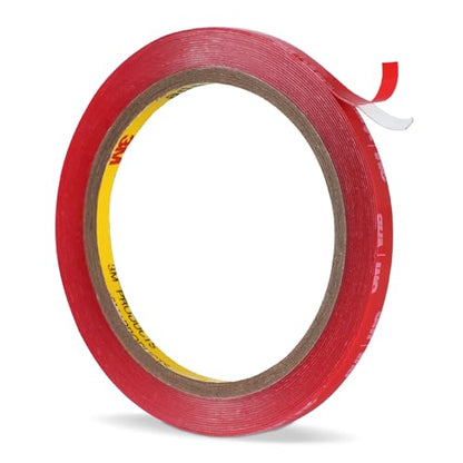 3M Double Sided Tape 1/4'' x 15.4 Ft, Clear 4905 Mounting Tape Heavy Duty Foam Adhesive for Automotive Car Trim, Molding, Badges & Weatherstripping, Strong Adhesion & Weather Resistant - color: Clear, size: 0.25''×15.4Ft