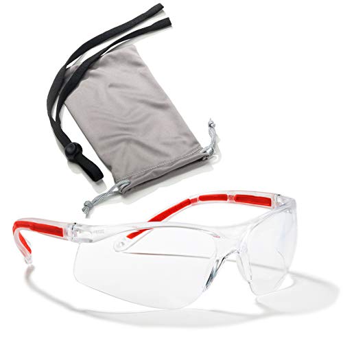 Clear Safety Glasses Eye Protection (1 Pair, 1 Case, 1 Neck cord) - Shooting, Sports Safety Goggles, Protective Eyewear For Men and Women. - color: 1 Clear Pair, 1 Case, 1 Neck Cord - Shooting Glasses, Sports Safety Goggles