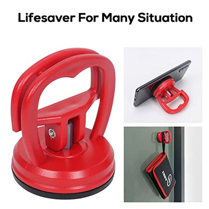 STREBITO Suction Cups Heavy-Duty 2 Pieces Screen Suction Cups Tool for iMac, iPhone, MacBook, iPad, TV, Phone, Laptop, Computer, Tablet, LCD Screen Remover - color: Red