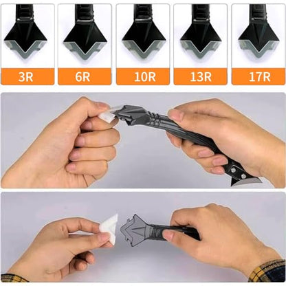 Silicone Caulking Tool, 3 in 1 Silicone Remover Multi Tool, Glazing Compound Finishing Tool, Caulk Remover Tool, for Bathroom,Kitchen,Floor,Window,Sink Joint,Frames Seal(3 sets) - color: 3 in 1 Tool(3 Sets)