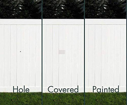 Vinyl Siding Repair Kit, Cover Any Cracks, Holes, or Blemishes on Vinyl Siding (12 Patches)