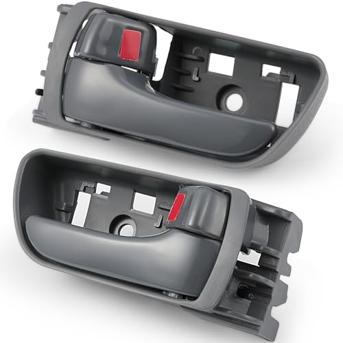 2Pcs Interior Door Handles for Toyota Sienna 2004-2010,Replaces 69206-AE010 69205-AE010, Gray - color: Gray
