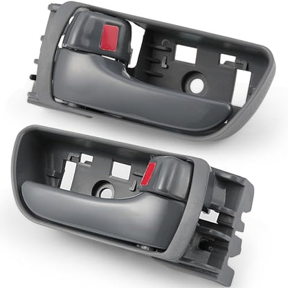 2Pcs Interior Door Handles for Toyota Sienna 2004-2010,Replaces 69206-AE010 69205-AE010, Gray - color: Gray
