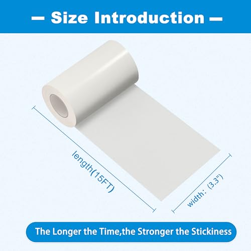 TIANLDD Clear Waterproof Vinyl Repair Tape for Boat Covers,Tents,Tarp,RV Awning，Fabric Repair Tape-3.3IN x 15FT - color: Transparent, size: Vinyl-3.3 in x 15 ft