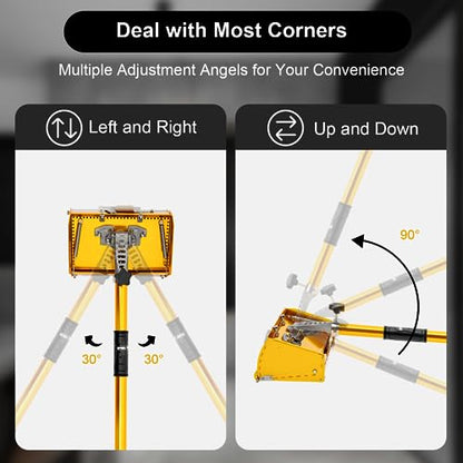 Professional Drywall Flat Finishing Box,9.8Inch Automatic Drywall Taping and Finishing Tool Set, Mud Compound Taping Tool, Quick Clean, knife Machine Suitable For Mud Skimming
