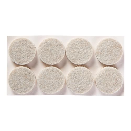Scotch Felt Pads 32 PCS Beige, Felt Furniture Pads for Protecting Hardwood Floors, 1" Round, Easy-to-apply, Self-Stick design, Reliable protection from nicks, dents and scratches (SP802-NA)