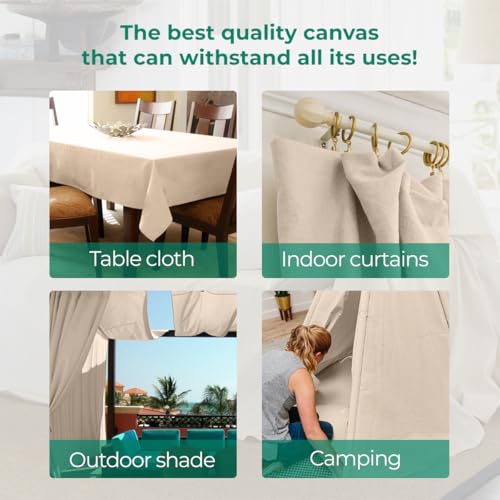 Canvas Drop Cloth for Painting 4x5 feet Pack of 1-8oz Painters Drop Cloths for Painting - All Purpose Canvas Tarps for Floor & Furniture Protection - Recycled Cotton Fabric - size: 4x5 Ft - 1 pc