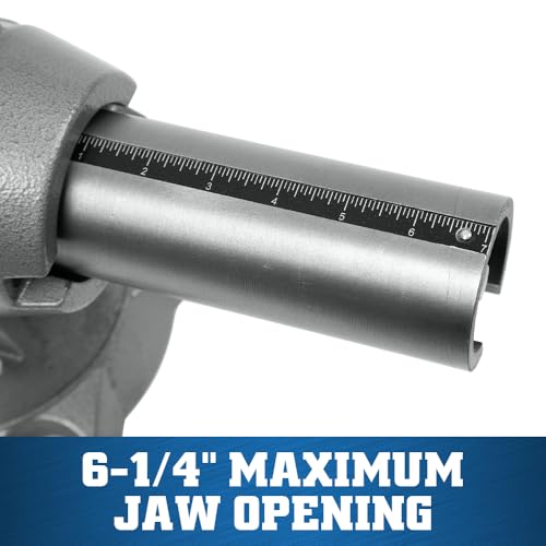 Wilton Multi-Purpose Bench Vise, 6-1/2" Jaw Width, 6-1/4" Jaw Opening, 3-1/4" Throat (Model 650P) - size: 6-1/2 in.