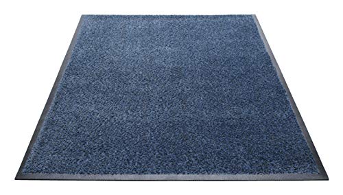 Guardian Platinum Series Indoor Wiper Floor Mat, Rubber with Nylon Carpet, 2'x3', Blue - color: Blue, size: 2' x 3' (Rectangular)