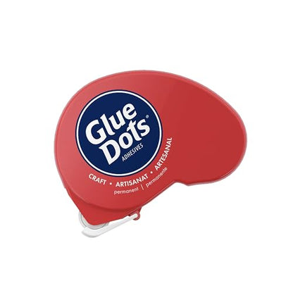 Glue Dots, Craft Dots Dot N' Go Dispenser, Double-Sided, 3/8", .38 Inch, 200 Dots, DIY Craft Glue Tape, Sticky Adhesive Glue Points, Liquid Hot Glue Alternative, Clear - style: Craft Dots Dispenser