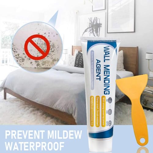 Wall Mending Agent Repair Kit with Scraper Nozzle Extender,2026 New Multi Functional WallPatching Paste Spackle,Efficient WallRepair Paste Filler for Holes & Cracks, Nail Holes, Dents & Small Damage - color: 100g