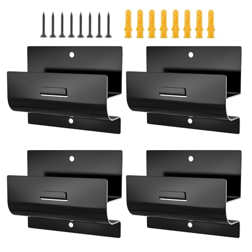 Ladder Hooks for Garage Wall, Wall Mount Heavy Duty Hook for Ladder Patio Furniture, Wheelbarrow, Chair & Ladder, Hanging Bike Hooks for Garage Organization and Storage (4 Pack)