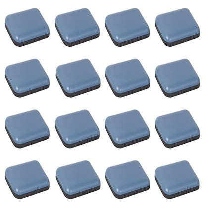 16Pcs Furniture Movers Sliders, 0.8" x 0.8" Self-Adhesive Sliders Pads, Premium Furniture Mover Slider Heavy Duty Adhesive Slider for Carpet Square - size: 0.8" x 0.8"