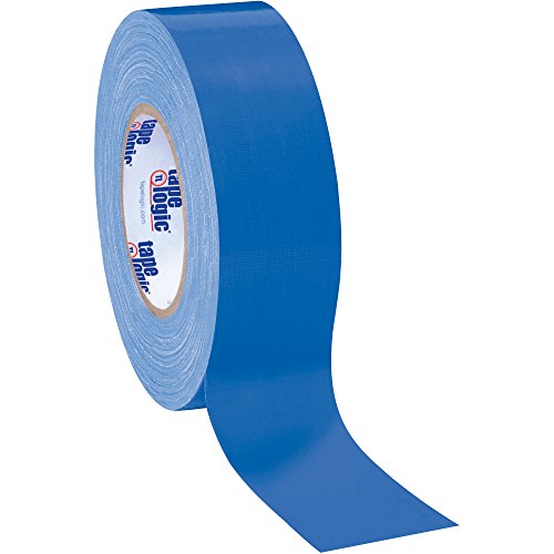 Aviditi (24 Rolls) Tape Logic 2 Inch x 60 Yards Multipurpose Duct Tape, Blue, 10.0 Mil Thick - for Temporary Repairs, Labeling, Patching, Marking and Social Distancing - color: Blue, style: 24 Pack