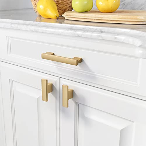 Asidrama 30 Pack Brushed Gold Kitchen Cabinet Knobs Drawer Cabinet Hardware Zinc Knobs for Dresser Drawers - color: Gold, style: 30 Pack