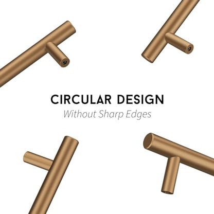 Goldenwarm 5 Pack Champagne Bronze Cabinet Pulls Gold Cabinet Handles 7-1/2 inch(192mm) Champagne Drawer Handles Brushed Bronze Drawer Pulls Kitchen Dresser Door Hardware - color: Champagne Bronze, size: 10in Hole Centers