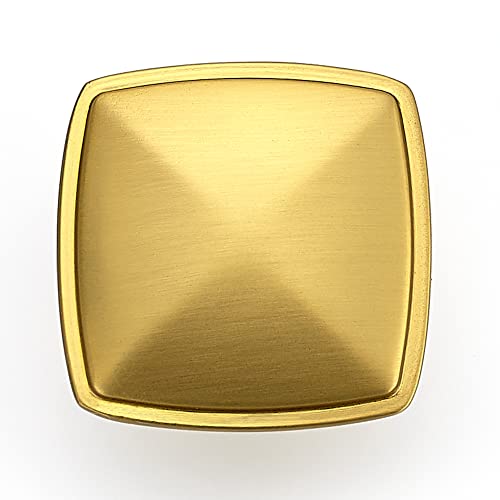 Ravinte 15 Pack Gold Kitchen Cabinet Square Knob Single Hole Cabinet Hardware for Dresser Drawer Cabinet Pulls Drawer Knobs Cabinet Knobs Contemporary Antique Rustic - color: Gold