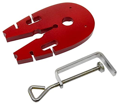 Rosewood Jewelers Bench Pin with C Clamp Set with V Slot Sawing Jewelry Making Tool Metalsmith Workbench Vise Tool