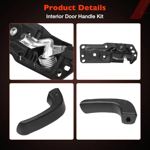 Interior Door Handle Front Left Drivers Side Compatible with 2007-2014 Chevy Silverado 1500/2500/3500 Tahoe Suburban Avalanche GMC Sierra Yukon Cadillac Escalade ESV/EXT,Replaces OEM# 20833606, 80374 - color: Driver Side