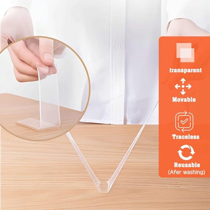 Double Sided Tape Heavy Duty, Nano Double Sided Adhesive Tape, Clear Mounting Tape Picture Hanging Adhesive Strips (9.85FT)