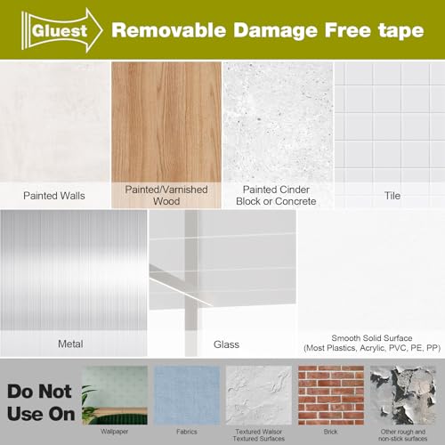 Damage Free Double Sided Tape 3/4in x 20ft, Removable Picture Hanging Strips Residue Free, Heavy Duty Mounting Tape, Wall Adhesive Strips Foam Tape Roller for Poster Carpet Rug Art Craft - size: 3/4in x 20ft