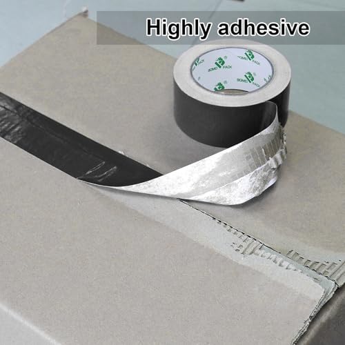 BOMEI PACK 5-Pack Black Duct Tape Heavy Duty - 2 inches x 35 Yds Waterproof No Residue Strong Adhesive Duct Tape Tearable for Indoor Outdoor Use,Multi Purpose Home Repair - color: black