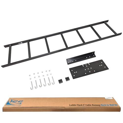 ICC Cable Runway Ladder Rack 5' Rack-to-Wall Mount Kit, 16-Gauge Steel, Made in USA