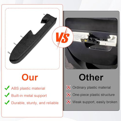 22818465 Front Left Driver's Seat Door Panel Armrest Repair Kit for Chevy Silverado/for GMC Sierra 1500 2500HD 3500HD 2010-2014, Release Handle is Located Below The Armrest, 17 inch, Black