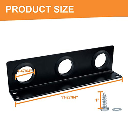 lifgarfe 6 Hole Hand Tool Holder Rack Tool Storage Rack fit for lanscaping Trailer and Truck