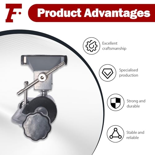 findmall Universal Table Vise 3" Aluminum Swivel Bench Vise 360 Degrees Rotating Fit for Holding Small Parts in Jewelry Hobby Model Making Electronics and More - color: Silver
