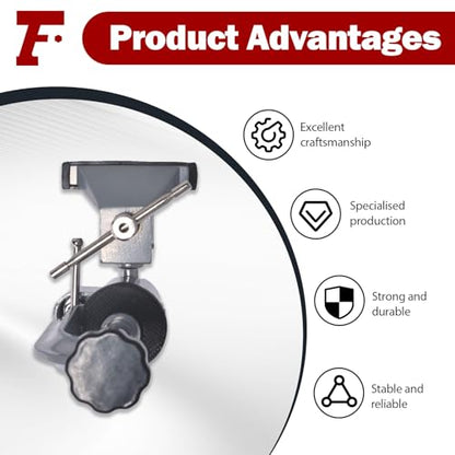 findmall Universal Table Vise 3" Aluminum Swivel Bench Vise 360 Degrees Rotating Fit for Holding Small Parts in Jewelry Hobby Model Making Electronics and More - color: Silver