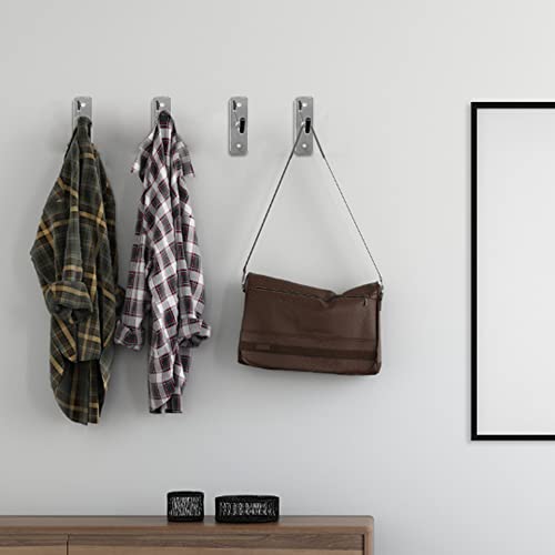 30pcs Wall Mounted Heavy Duty Metal Single Hooks Home Storage Organizer Hanger Stainless Steel Hooks (2/4/6inch) - size: 2/4/6 IN