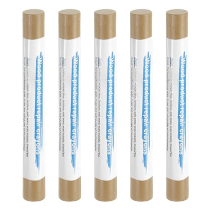 HARFINGTON 5pcs Wood Filler Sticks Wooden Wax Touch Up Furniture Repair Crayons for Scratch Hole Wood, Light Rose Wood - color: Light Rose Wood