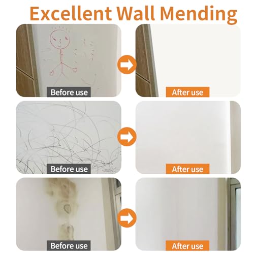 White Paint - for Effortless Cleaning & Pristine Walls,Small Roller Brush Repair Kit,Scratch & Yellowing Fixes, Water-Based, Ideal for Home Aesthetics Upgrade(500g, White) - style: 1Pack