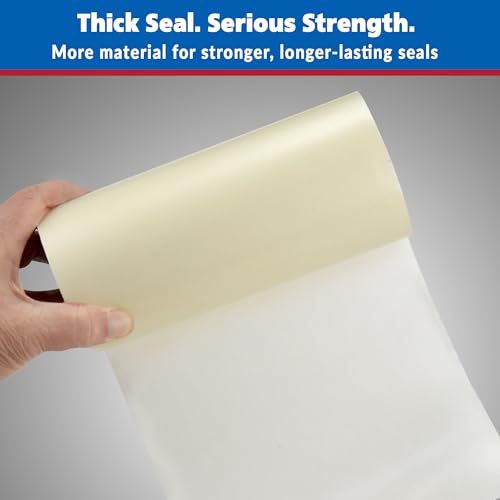Gaffer Power Clear Butyl Seal Tape 8” x 5 FT – Extra Wide Waterproof Leak Repair Tape for Roof, Gutters, Pipes & RV – Heavy Duty, Flexible, Made in USA - color: Clear 8 Inch