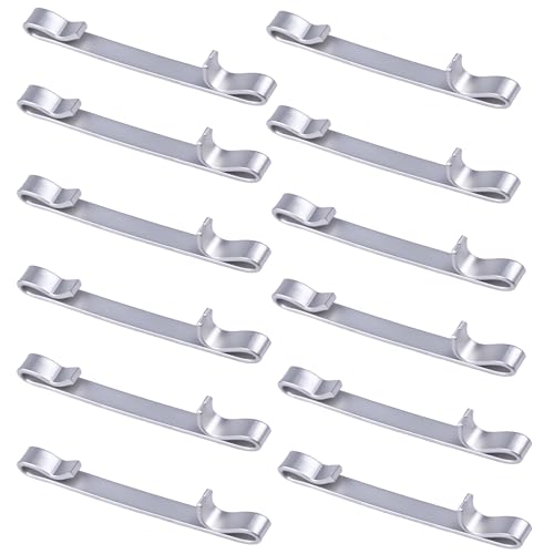 12Pcs Tool Box Drawer Slide Retaining Keeper Clips Fit for Napa Mac Matco Proto Sears Craftsman Tool Boxs Chest Clip Early 2'' Double Loop Pull Out Stop Style Tool Box Drawer Slides Replacement Parts - style: double-ended ring