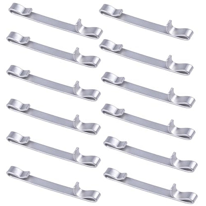 12Pcs Tool Box Drawer Slide Retaining Keeper Clips Fit for Napa Mac Matco Proto Sears Craftsman Tool Boxs Chest Clip Early 2'' Double Loop Pull Out Stop Style Tool Box Drawer Slides Replacement Parts - style: double-ended ring