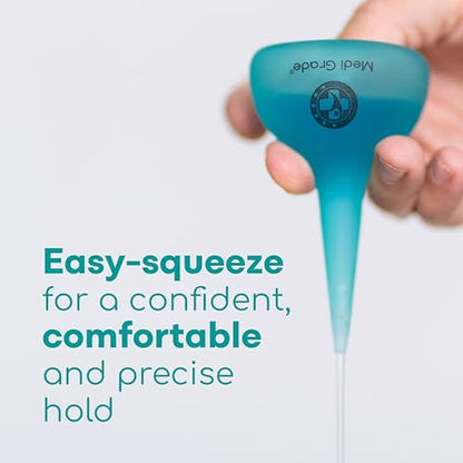 Medi Grade Ear Bulb Syringe 75ml (2.54 fl oz) – Quad Stream Ear Syringe for Ear Irrigation - Gentle Earwax Removal Tool – Bulb Syringe Ear Wax - with Travel Friendly Ear Cleaning Kit - size: 75ml