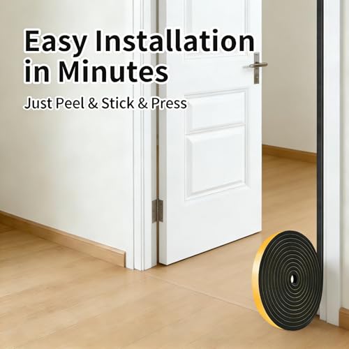 Open Cell Air Conditioning Window Seal, Door Weather Stripping with Adhesive, Single Sided Strong Adhesive Lightproof, Dustproof, Maximum Compression, Gap Blocker (1 in x 1/2 in x 13Ft) - size: AC-1 in x 1/2 in x 13Ft