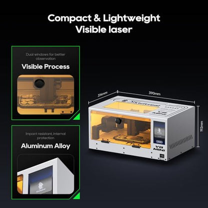 V8 MINI Laser Machine for iPhone Rear Screen Brackets and Camera Lens, w/Iron Molds & Phone Repair Tool Kits (Normal) - color: Normal