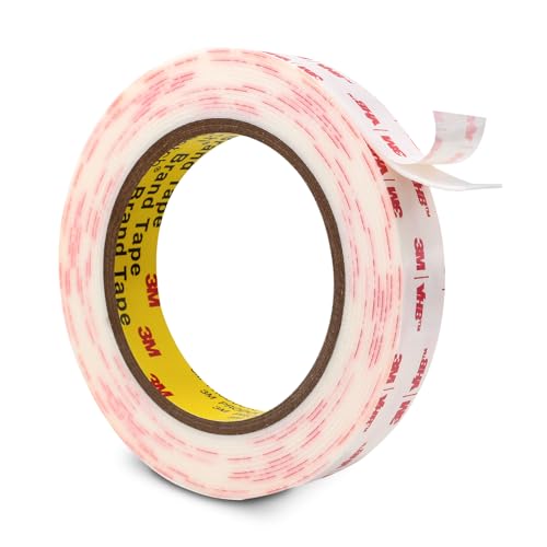 3M Double Sided Mounting Tape 3/4''x15.4Ft, White 4950 Heavy Duty Adhesive Waterproof Foam Tape for Car Home Office Deco - color: White, size: 0.75" x 15.4Ft