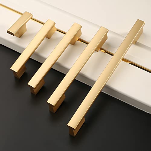 Asidrama 20 Pack Matte Champagne Gold Kitchen Cabinet Knobs Dresser Knobs Drawer Knobs Cabinet Hardware Zinc Knobs for Dresser Drawers - color: Gold, style: 20 Pack