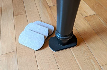 Furniture Slides for Hardwood, Tile, Luxury Vinyl, and Other Hard Surface Floors, 5.5” Long x 3.25” Wide (4 Slides per Set) - size: 5.5” x 3.25”